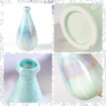 KAMMAK Colored Ceramic Vase, Beautiful Hand-Painted Decorative Vase, Modern Art Porcelain Vase for Flower Mantle Dining Table Centerpiece, Entryway Living Room Wedding...