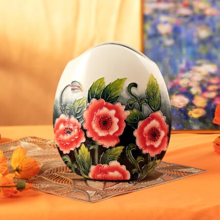 KAMMAK Colored Ceramic Vase, Beautiful Hand-Painted Decorative Vase, Modern Art Porcelain Vase for Flower Mantle Dining Table Centerpiece, Entryway Living Room Wedding...