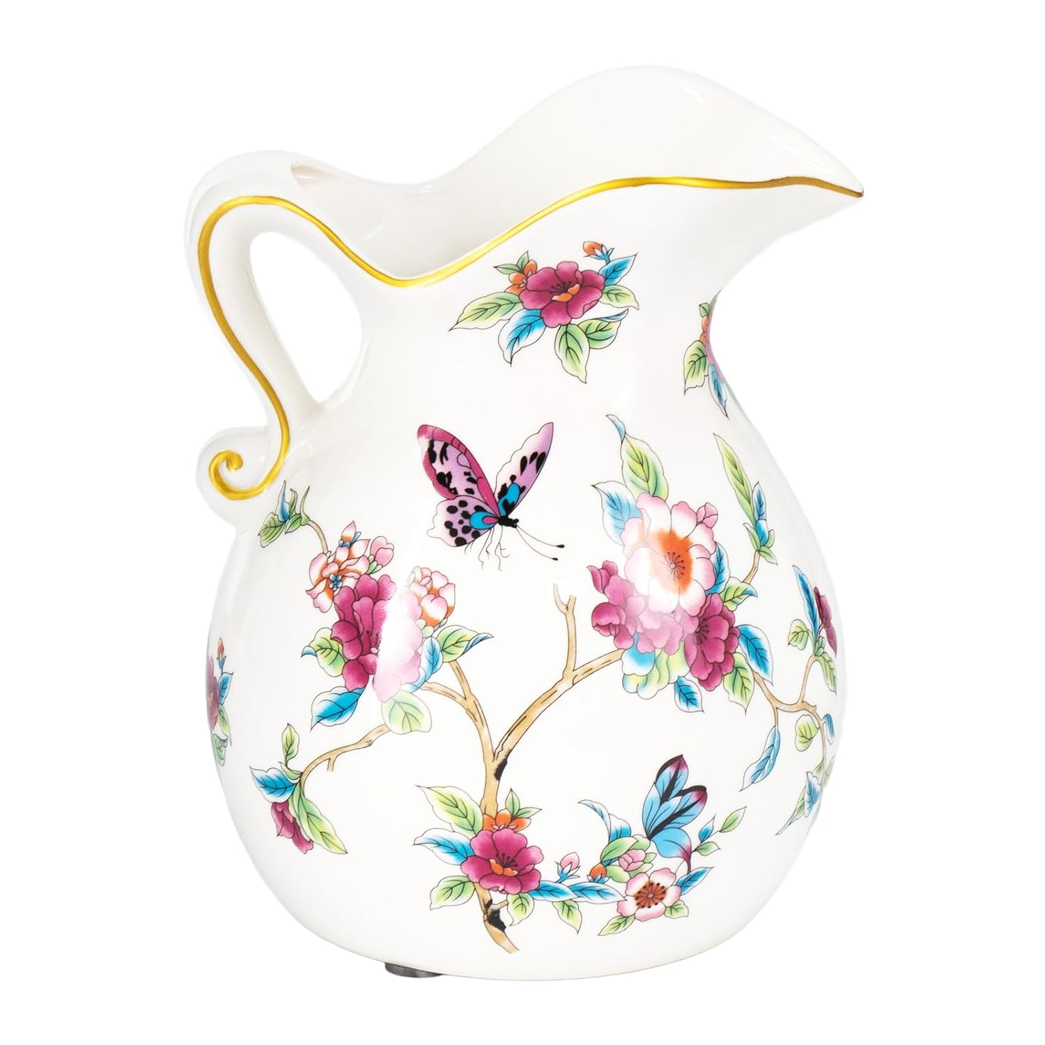 KAMMAK Colored Ceramic Vase, Beautiful Hand Painted Decorative Vase, Modern Art Porcelain Vase for Flower Mantle Dining Table Centerpiece, Entryway Living Room Wedding... KAMMAK 8HPLZ023 ceramic vase product card image