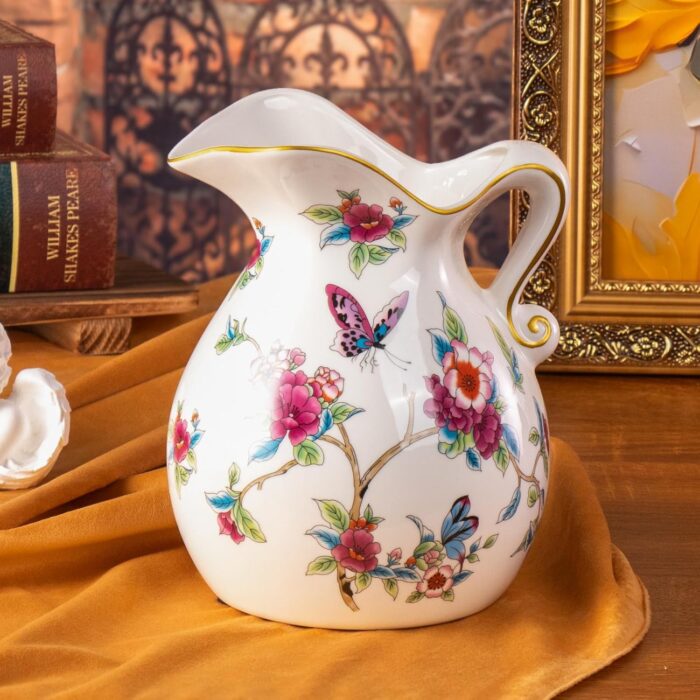 KAMMAK Colored Ceramic Vase, Beautiful Hand-Painted Decorative Vase, Modern Art Porcelain Vase for Flower Mantle Dining Table Centerpiece, Entryway Living Room Wedding...