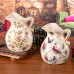 KAMMAK Colored Ceramic Vase, Beautiful Hand-Painted Decorative Vase, Modern Art Porcelain Vase for Flower Mantle Dining Table Centerpiece, Entryway Living Room Wedding...