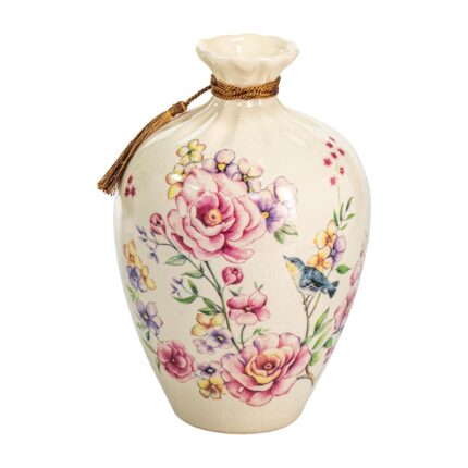 KAMMAK Colored Ceramic Vase, Beautiful Hand-Painted Decorative Vase, Modern Art Porcelain Vase for Flower Mantle Dining Table Centerpiece, Entryway Living Room Wedding...