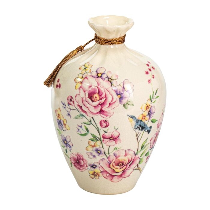 KAMMAK Colored Ceramic Vase, Beautiful Hand-Painted Decorative Vase, Modern Art Porcelain Vase for Flower Mantle Dining Table Centerpiece, Entryway Living Room Wedding...