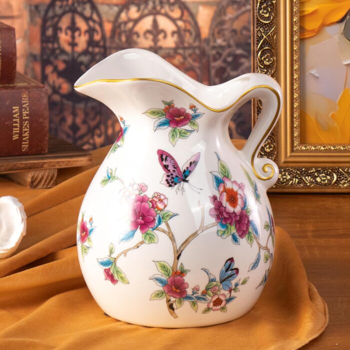 KAMMAK Colored Ceramic Vase, Beautiful Hand-Painted Decorative Vase, Modern Art Porcelain Vase for Flower Mantle Dining Table Centerpiece, Entryway Living Room Wedding...