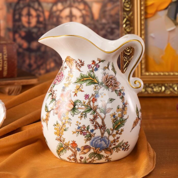 KAMMAK Colored Ceramic Vase, Beautiful Hand-Painted Decorative Vase, Modern Art Porcelain Vase for Flower Mantle Dining Table Centerpiece, Entryway Living Room Wedding...