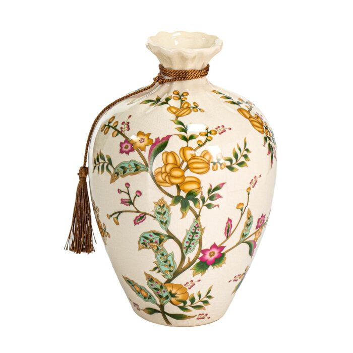 KAMMAK Colored Ceramic Vase, Beautiful Hand-Painted Decorative Vase, Modern Art Porcelain Vase for Flower Mantle Dining Table Centerpiece, Entryway Living Room Wedding...