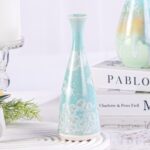 KAMMAK Colored Ceramic Vase, Beautiful Hand-Painted Decorative Vase, Modern Art Porcelain Vase for Flower Mantle Dining Table Centerpiece, Entryway Living Room Wedding...