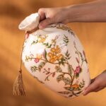 KAMMAK Colored Ceramic Vase, Beautiful Hand-Painted Decorative Vase, Modern Art Porcelain Vase for Flower Mantle Dining Table Centerpiece, Entryway Living Room Wedding...