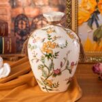 KAMMAK Colored Ceramic Vase, Beautiful Hand-Painted Decorative Vase, Modern Art Porcelain Vase for Flower Mantle Dining Table Centerpiece, Entryway Living Room Wedding...
