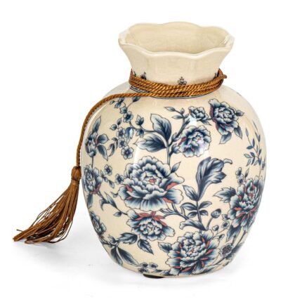 KAMMAK Colored Ceramic Vase, Beautiful Hand-Painted Decorative Vase, Modern Art Porcelain Vase for Flower Mantle Dining Table Centerpiece, Entryway Living Room Wedding...