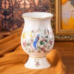 KAMMAK Colored Ceramic Vase, Beautiful Hand-Painted Decorative Vase, Modern Art Porcelain Vase for Flower Mantle Dining Table Centerpiece, Entryway Living Room Wedding...