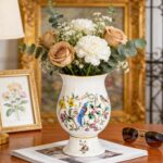 KAMMAK Colored Ceramic Vase, Beautiful Hand-Painted Decorative Vase, Modern Art Porcelain Vase for Flower Mantle Dining Table Centerpiece, Entryway Living Room Wedding...