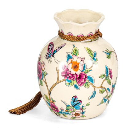 KAMMAK Colored Ceramic Vase, Beautiful Hand-Painted Decorative Vase, Modern Art Porcelain Vase for Flower Mantle Dining Table Centerpiece, Entryway Living Room Wedding...