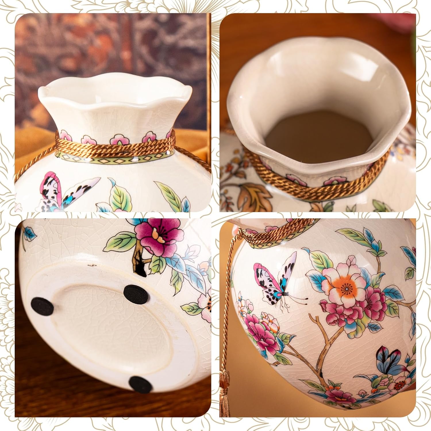 KAMMAK 8HPLZ040 ceramic vase detail image 3 in product description