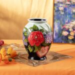 KAMMAK Colored Ceramic Vase, Beautiful Hand-Painted Decorative Vase, Modern Art Porcelain Vase for Flower Mantle Dining Table Centerpiece, Entryway Living Room Wedding...