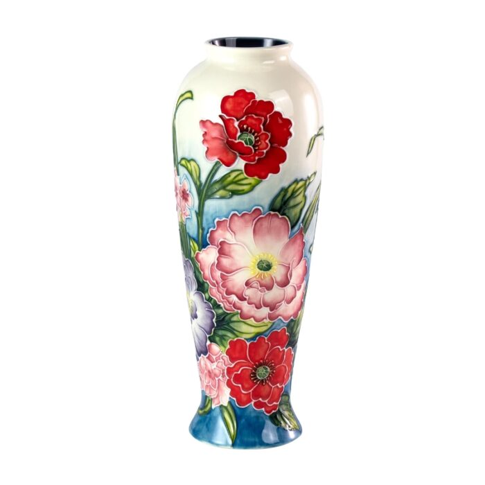 KAMMAK Colored Ceramic Vase, Beautiful Hand-Painted Decorative Vase, Modern Art Porcelain Vase for Flower Mantle Dining Table Centerpiece, Entryway Living Room Wedding...