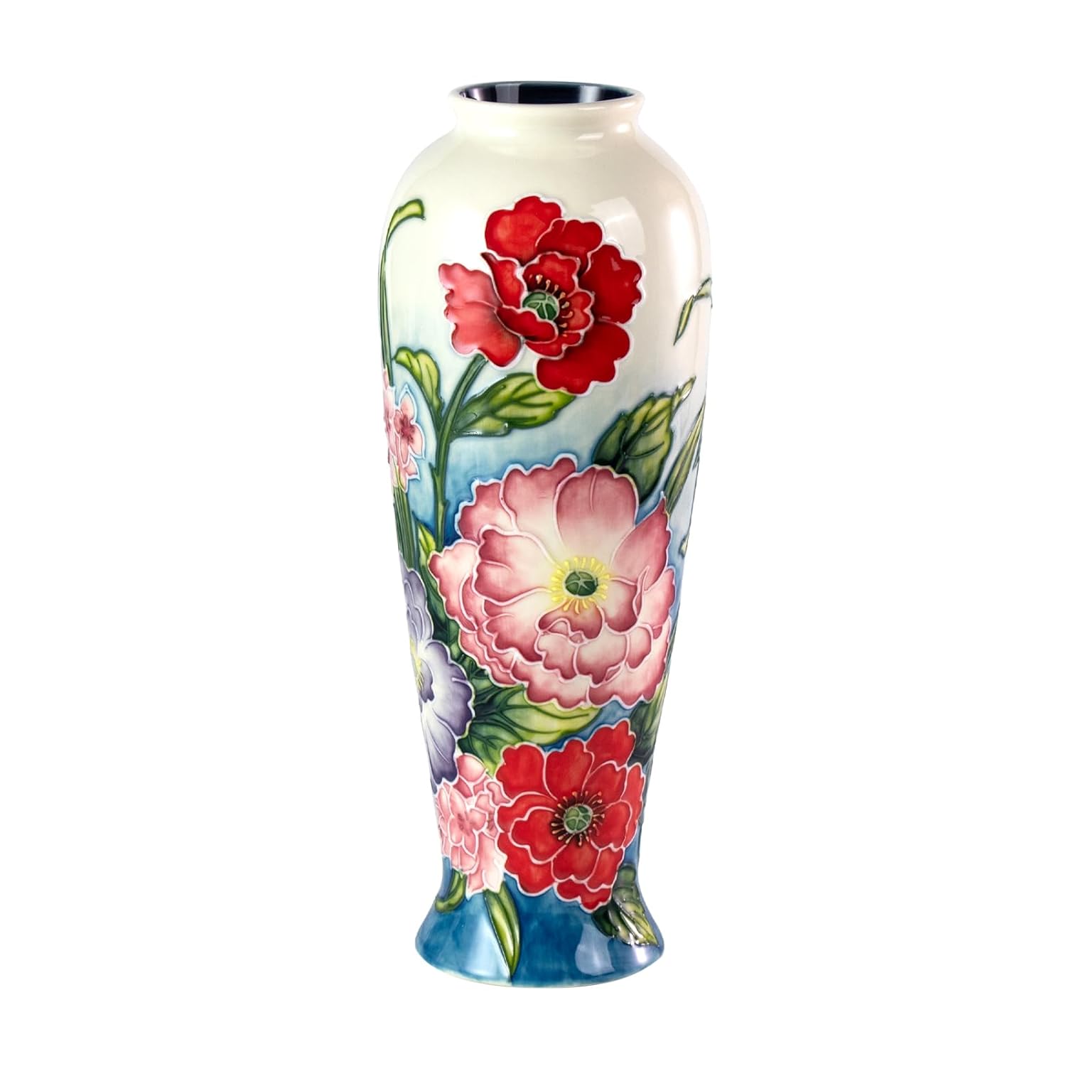 KAMMAK Colored Ceramic Vase, Beautiful Hand Painted Decorative Vase, Modern Art Porcelain Vase for Flower Mantle Dining Table Centerpiece, Entryway Living Room Wedding... KAMMAK 8HPYZF016 ceramic vase product card image