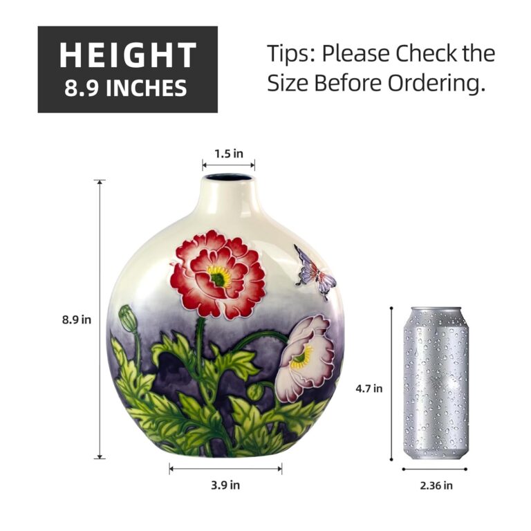 KAMMAK 8HPYZF031 ceramic vase front view in product description