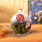 KAMMAK Colored Ceramic Vase, Beautiful Hand-Painted Decorative Vase, Modern Art Porcelain Vase for Flower Mantle Dining Table Centerpiece, Entryway Living Room Wedding...