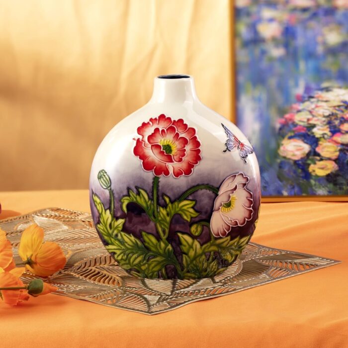 KAMMAK Colored Ceramic Vase, Beautiful Hand-Painted Decorative Vase, Modern Art Porcelain Vase for Flower Mantle Dining Table Centerpiece, Entryway Living Room Wedding...