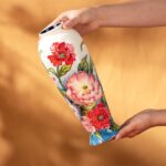 KAMMAK Colored Ceramic Vase, Beautiful Hand-Painted Decorative Vase, Modern Art Porcelain Vase for Flower Mantle Dining Table Centerpiece, Entryway Living Room Wedding...