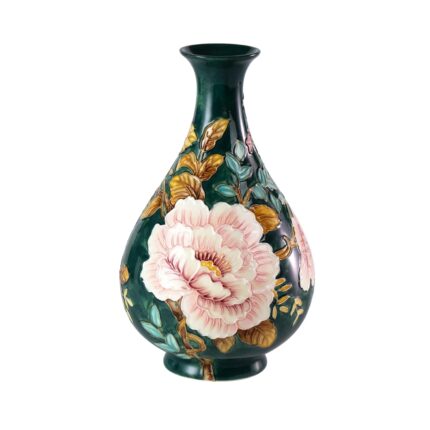 KAMMAK Colored Ceramic Vase, Beautiful Hand-Painted Decorative Vase, Modern Art Porcelain Vase for Flower Mantle Dining Table Centerpiece, Entryway Living Room Wedding...