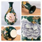 KAMMAK Colored Ceramic Vase, Beautiful Hand-Painted Decorative Vase, Modern Art Porcelain Vase for Flower Mantle Dining Table Centerpiece, Entryway Living Room Wedding...