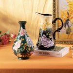 KAMMAK Colored Ceramic Vase, Beautiful Hand-Painted Decorative Vase, Modern Art Porcelain Vase for Flower Mantle Dining Table Centerpiece, Entryway Living Room Wedding...