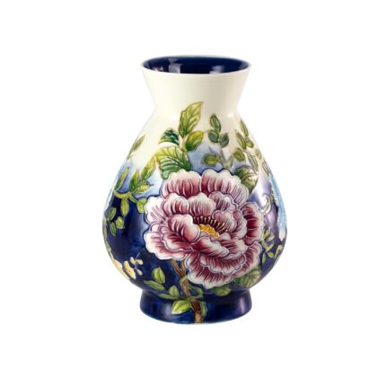 KAMMAK Colored Ceramic Vase, Beautiful Hand-Painted Decorative Vase, Modern Art Porcelain Vase for Flower Mantle Dining Table Centerpiece, Entryway Living Room Wedding...