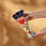 KAMMAK Colored Ceramic Vase, Beautiful Hand-Painted Decorative Vase, Modern Art Porcelain Vase for Flower Mantle Dining Table Centerpiece, Entryway Living Room Wedding...