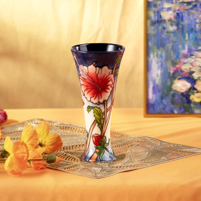KAMMAK Colored Ceramic Vase, Beautiful Hand-Painted Decorative Vase, Modern Art Porcelain Vase for Flower Mantle Dining Table Centerpiece, Entryway Living Room Wedding...