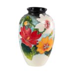 KAMMAK Colored Ceramic Vase, Beautiful Hand-Painted Decorative Vase, Modern Art Porcelain Vase for Flower Mantle Dining Table Centerpiece, Entryway Living Room Wedding...