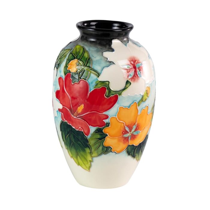 KAMMAK Colored Ceramic Vase, Beautiful Hand-Painted Decorative Vase, Modern Art Porcelain Vase for Flower Mantle Dining Table Centerpiece, Entryway Living Room Wedding...