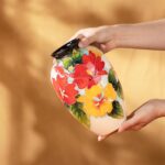 KAMMAK Colored Ceramic Vase, Beautiful Hand-Painted Decorative Vase, Modern Art Porcelain Vase for Flower Mantle Dining Table Centerpiece, Entryway Living Room Wedding...
