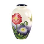 KAMMAK Colored Ceramic Vase, Beautiful Hand-Painted Decorative Vase, Modern Art Porcelain Vase for Flower Mantle Dining Table Centerpiece, Entryway Living Room Wedding...