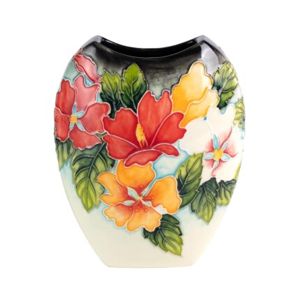 KAMMAK Colored Ceramic Vase, Beautiful Hand-Painted Decorative Vase, Modern Art Porcelain Vase for Flower Mantle Dining Table Centerpiece, Entryway Living Room Wedding...