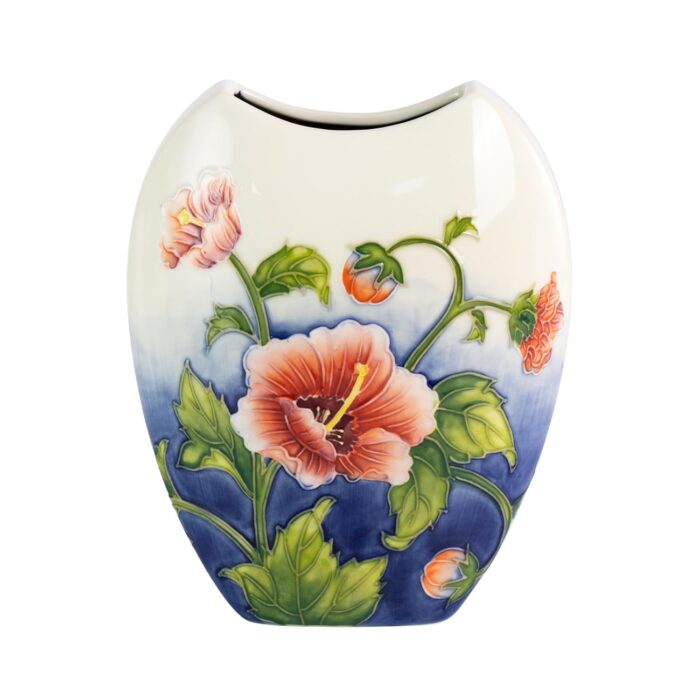 KAMMAK Colored Ceramic Vase, Beautiful Hand-Painted Decorative Vase, Modern Art Porcelain Vase for Flower Mantle Dining Table Centerpiece, Entryway Living Room Wedding...