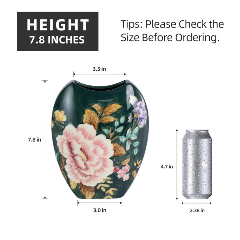 KAMMAK 8HPYZF078 ceramic vase front view in product description