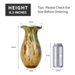 KAMMAK Colored Glass Vase Beautiful Hand Blown Decorative Vase FH022