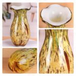 KAMMAK Colored Glass Vase Beautiful Hand Blown Decorative Vase FH022