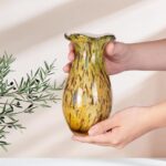 KAMMAK Colored Glass Vase Beautiful Hand Blown Decorative Vase FH022