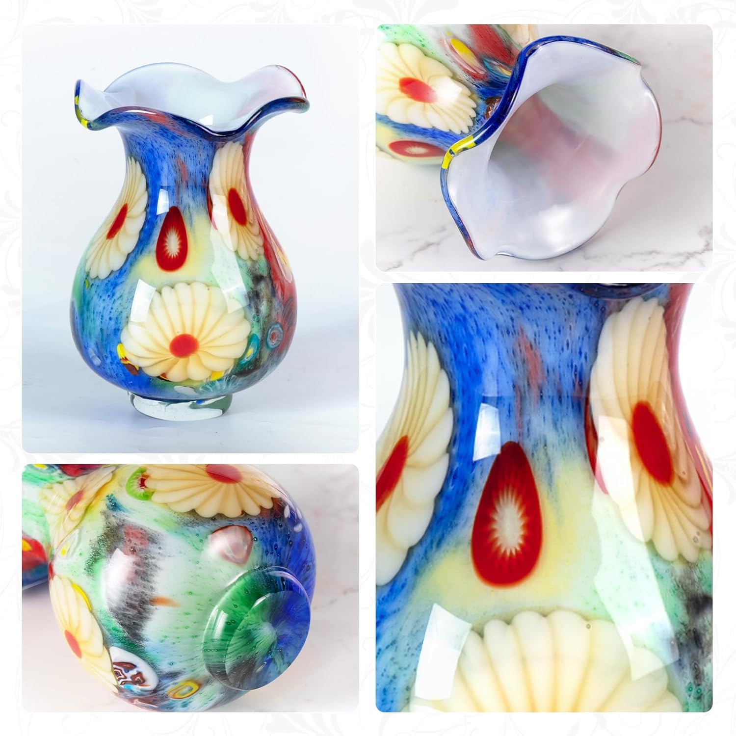 KAMMAK 8HPFH02081 glass vase detail image 3 in product description