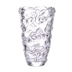 KAMMAK Colored Glass Vase, Beautiful Hand Blown Decorative Vase, Modern Art Vase for Flower Mantle Dining Table Centerpiece, Entryway Living Room Wedding Decoration, FH02139 KAMMAK 8HPFH02139 glass vase front view for product display