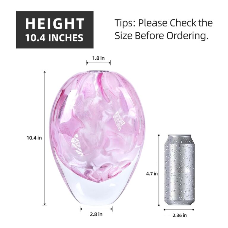 KAMMAK 8HPFH02141 glass vase front view in product description