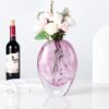 KAMMAK 8HPFH02141 glass vase side angle view showing silhouette