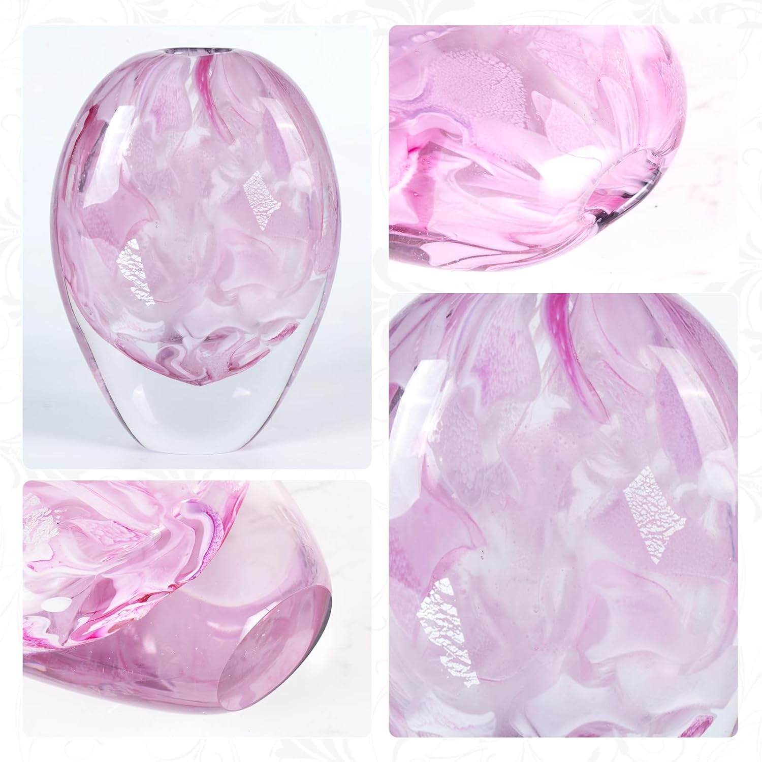 KAMMAK 8HPFH02141 glass vase detail image 3 in product description