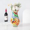 KAMMAK 8HPFH02131 glass vase side angle view showing silhouette