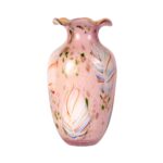 KAMMAK Colored Glass Vase, Beautiful Hand Blown Decorative Vase, Modern Art Vase for Flower Mantle Dining Table Centerpiece, Entryway Living Room Wedding Decoration, 8HPZSLX003