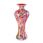KAMMAK Colored Glass Vase, Beautiful Hand Blown Decorative Vase, Modern Art Vase for Flower Mantle Dining Table Centerpiece, Entryway Living Room Wedding Decoration, 8HPQSKQ025