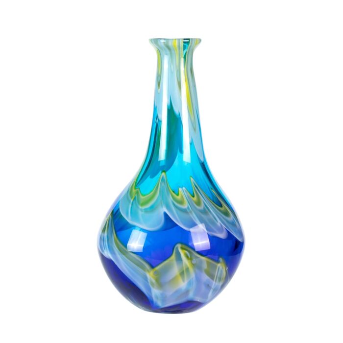 KAMMAK Colored Glass Vase, Beautiful Hand Blown Decorative Vase, Modern Art Vase for Flower Mantle Dining Table Centerpiece, Entryway Living Room Wedding Decoration, JG73 KAMMAK Colored Glass Vase, Beautiful Hand Blown Decorative Vase, Modern Art Vase for Flower Mantle Dining Table Centerpiece, Entryway Living Room Wedding Decoration, JG73
